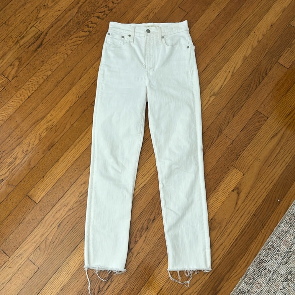 Madewell Perfect Vintage Crop Jean — White